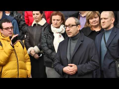 Кернес прилетел в Харьков. Брифинг, часть 1 из 6