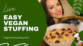 Easy Basic Vegan Stuffing • 𝑳𝒊𝒗𝒆 ~ How to Make the Best Thanksgiving Stuffing | Thermomix TM6