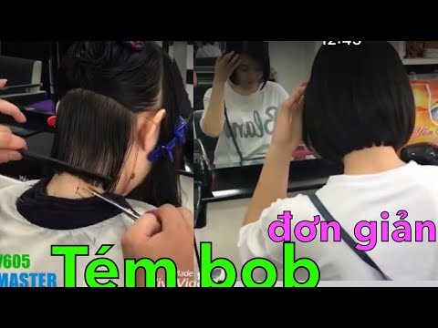 bài cắt tóc bob đơn giản nhất Beautiful Bob haircut tutorial