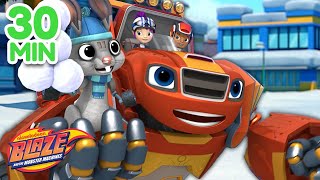 Blaze & Aj Winter Rescues W Gabby 30 Minute Compilation Blaze And The Monster Machines