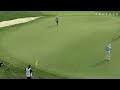 Bill Haas races home a 42-foot putt for birdie at Deutsche Bank