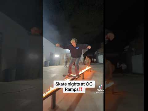 Skate nights at OC ramps have been lit 🔥 🤯 #skateboarding #skateandcreate #miniramp #oc #skate