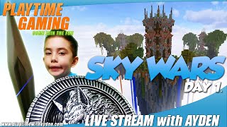 Sky Wars - Minecraft Day 1 - PS4- Playtime with Ayden - Live Stream