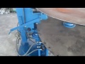 Video Elliptical tank head making machine  flanging machine