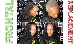 How to replace a frontal | Frontal sew in + baby hair tutorial | HAIRBYERICKAJ.COM