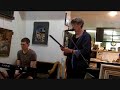 Ross and Brian at Poetry Under the Paintings