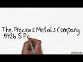 The Precious Metals Company | Cash For Gold | Aurora Colorado | 80015 | Video Scribe