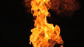 Slow Motion Fire Blaze From the Bottom Stock  Footage