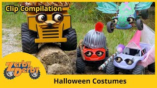 Zerby Derby |🎃| CAR HALLOWEEN COSTUMES |👻| Clip Compilation | Kids Car