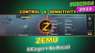 (UPDATE 2.1) ZEMU GAMING Sensitivity & Control Code 2022 | PUBG Mobile Best Sens