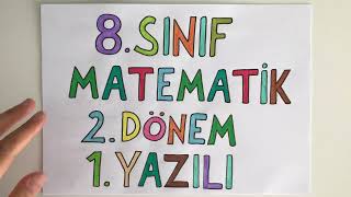 8. Sınıf Matematik 2. Dönem 1. Yazılı