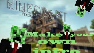 Mcpe-How To Make Your Own Youtube Intro Ios & And