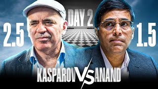Clutch Chess Legends Vishy Anand 1.5 Vs Garry Kasparov 2.5 Day 2