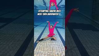 Simone Biles Wolf Turn Underwater
