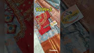 Kanchipattu Saree With Big Border.. Pairup With Beautiful Maggum Work Sched Blouse 9299S