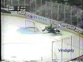 Phil Bourque takes out his goalie IHL 95-96
