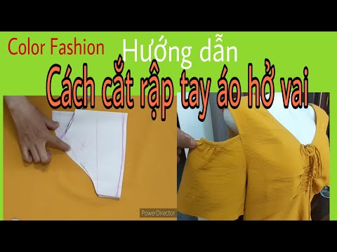 Hướng dẫn cách cắt tay áo hở vai.Color Fashion