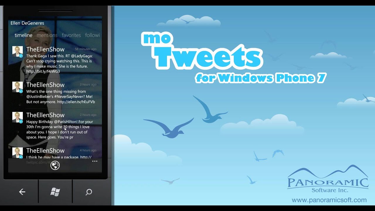 App de Twitter para Windows Mobile moTweets