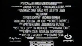 Kalifornia Movie Trailer 1993 - Tv Spot