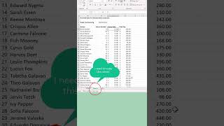 Excel tip of the day #shorts