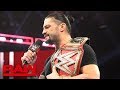 Roman Reigns relinquishes the Universal Title to battle his returning leukemia: Raw, Oct. 22, 2018