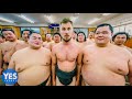 I Lived in a Sumo House for a Day (10,000 calorie diet, fights, sleepover...)