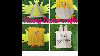 DIY Easter crafts with popsicles / ice cream sticks for kids |Summer activities for kids|