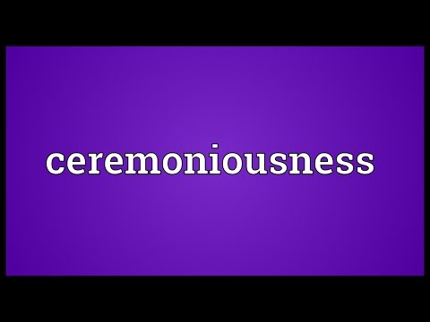 Header of ceremoniousness