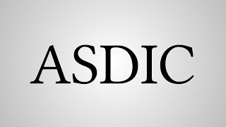 What Does Asdic Stand For?