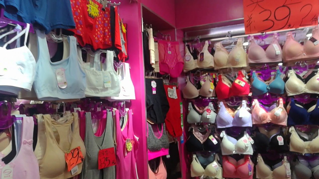 Girls bra shopping naked