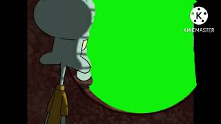 Squidward Sees Window Green Screen