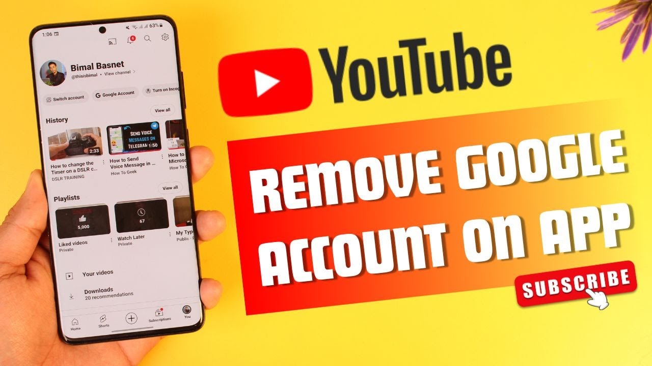 How to Remove a Google Account from YouTube App | 2023 How to Remove a Google Account from YouTube App | 2023