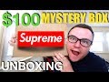 $100 SUPREME MYSTERY BOX UNBOXING
