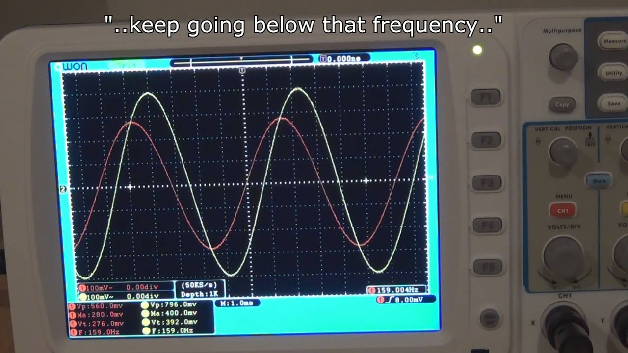 oscilloscope view of a high pass filter YouTube
