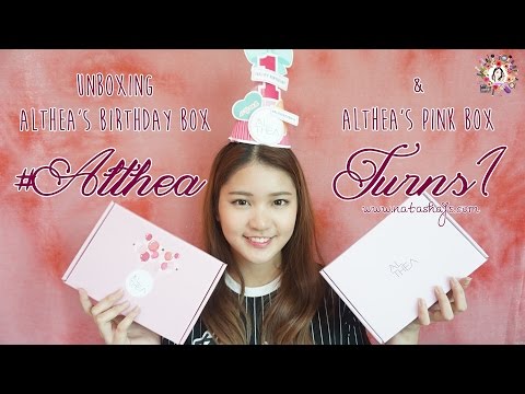 [Violet Brush] Unboxing Althea's Pink Box & Birthday Box #AltheaTurns1 - YouTube