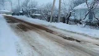 Видео 22.01.2018. Рыбница, перекресток улиц Гагарина и Комсомольской от Приднестровцы, улица Гагарина, Рыбница, Молдавия