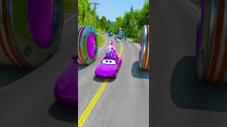 Ridiculous Rides & Wacky Cars Vs Huge Thanos Legs Bollard Trap Crash In Beamng.drive