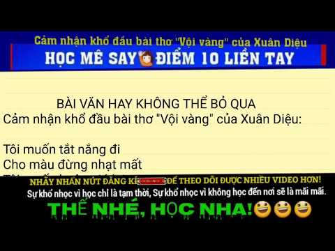 Cảm nhận khổ đầu bài thơ "Vội vàng" của Xuân Diệu