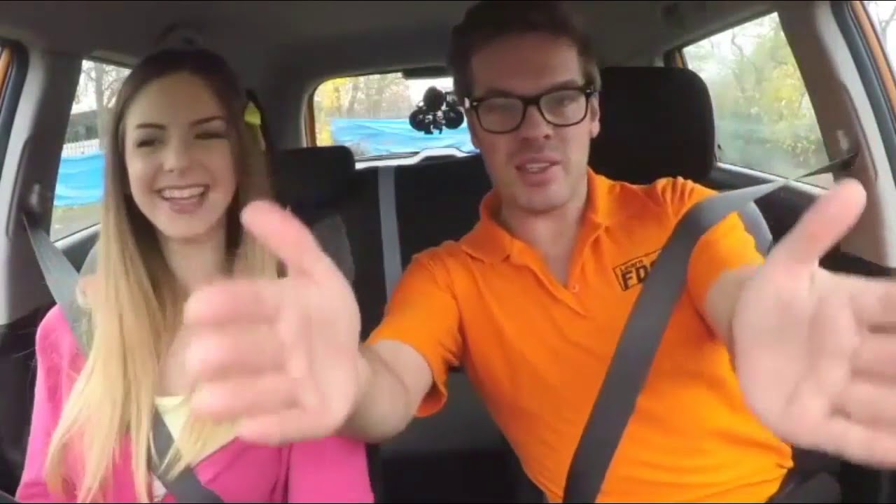 Fake Driving School Readhead Teen Lets Busty Examiner Have Her Way 1