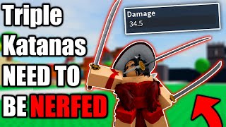 The TRIPLE KATANAS Is The BEST WEAPON NOW.. | Roblox Combat Warriors