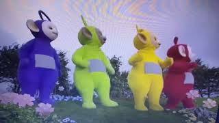 The Teletubbies Run To The Magic Windmill To All Over Again Playing With Dough