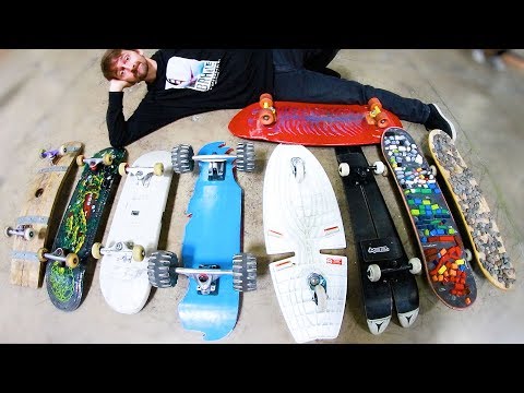 WEIRDEST BOARDS IN BRAILLE HISTORY GAME OF SKATE!