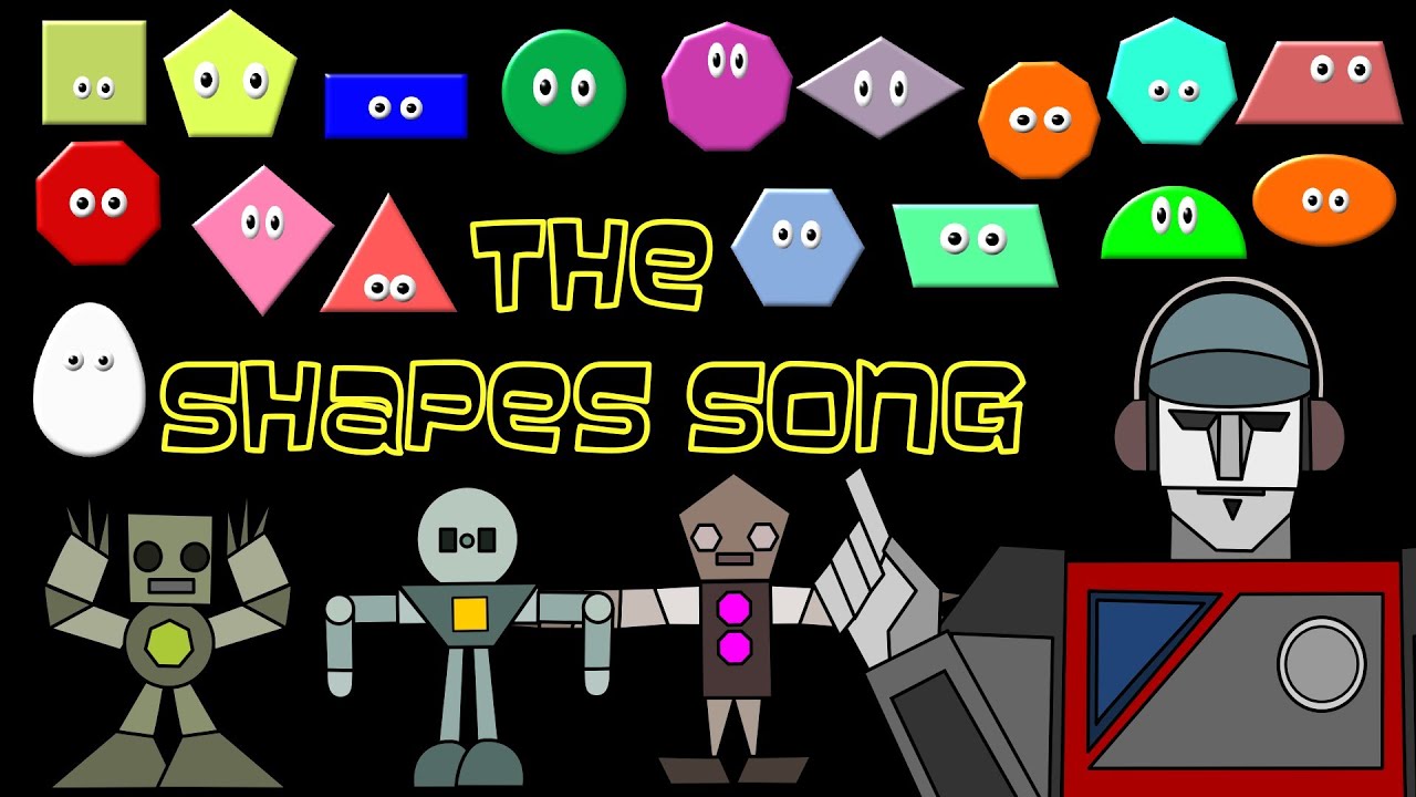 The Shapes Song: Shapes Rap/Chant - Robot Shape Song - The Kids