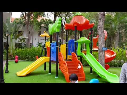 Trò Chơi Bé chơi cầu trượt, đu quay, bập bênh