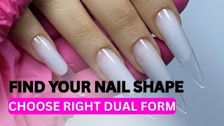 How To Choose The Right Dual Form For Nail Extension Builder Gel Or Polygel Tips