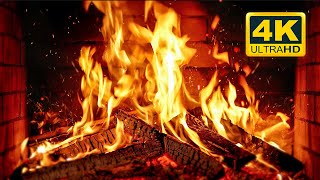 🔥 Cozy Fireplace 4K (12 HOURS). Fireplace with Crackling Fire Sounds. Crackling 