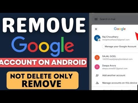 How to remove email id!! How to remove gmail!! How to remove email id!! How to remove gmail!!
