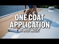 One coat application of Liquid Roof on very aged RV