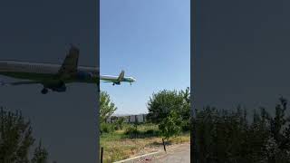 Landing To Andizhan Airportazn Uzbekistanairways