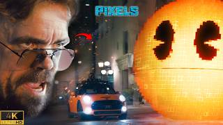 Pac-Man City Battle Pixels 2015 Movie Scene